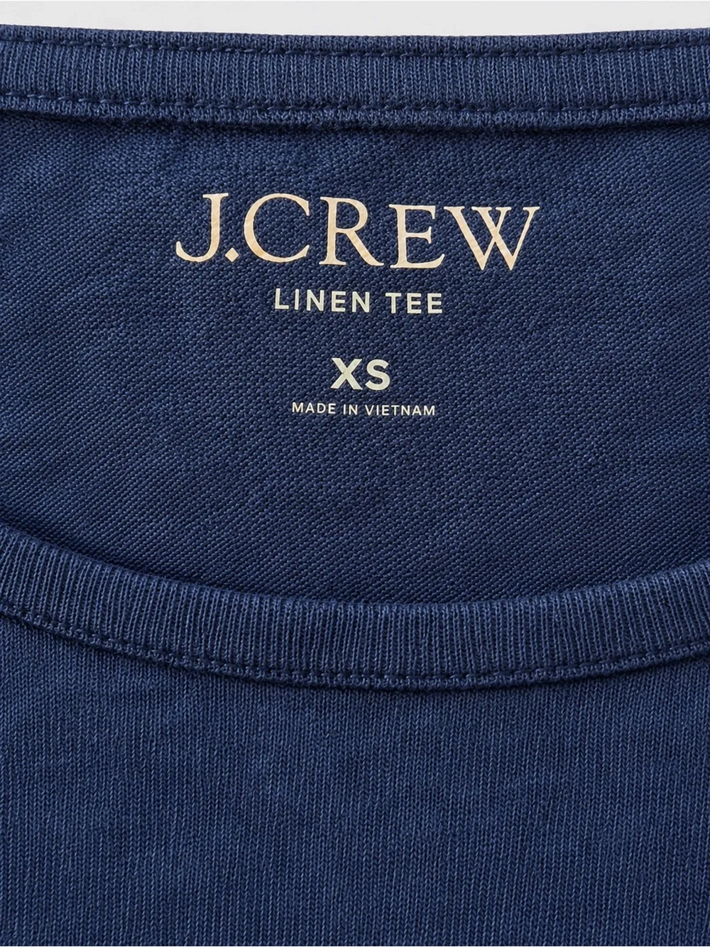 J Crew Navy Linen Tee/ Lightweight Short Sleeve Summer Top